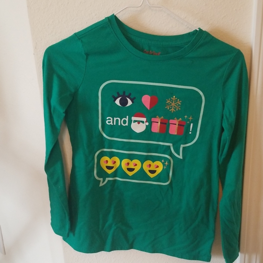 Cat and Jack Christmas tee